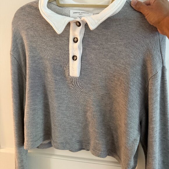 SPIRITUAL GANGSTER NICHOLS HENLEY SWEATSHIRT BRAND NEW- NWT- NEVER WORN!!! - Picture 4 of 13